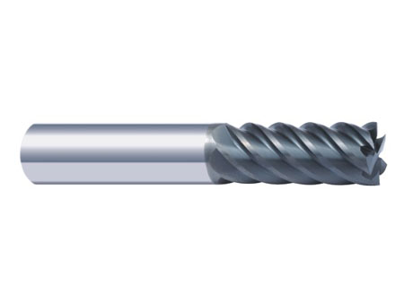 6 blade ultrafine particles of tungsten steel milling cutter 047-1